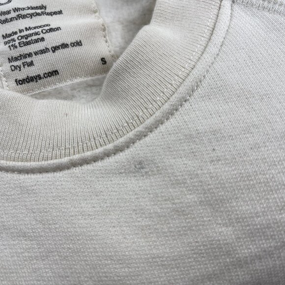 For Days Cream For Better Days Crewneck Sweatshirt Youth Kids Size S Small - Picture 12 of 12